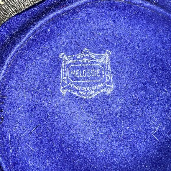 Vintage Women’s Henry Pollack Glenover 100% Wool Blue  Hat W/ Trim main image 11